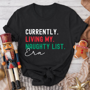 Christmas Family Matching Funny Naughty List Gen Z T-Shirt