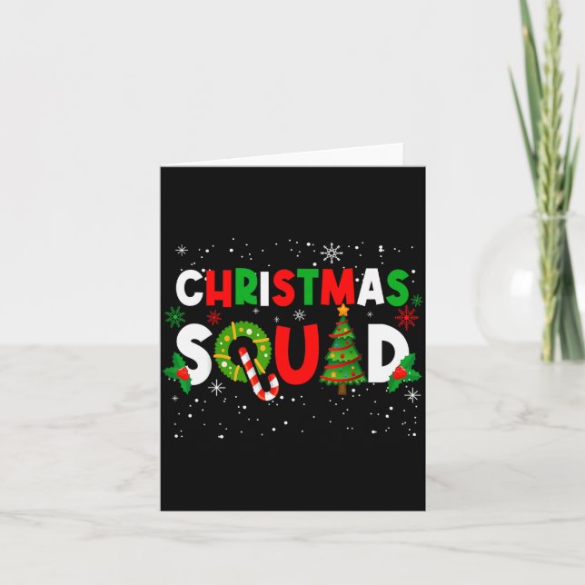 Christmas Family Matching Holiday X-mas Gift Chris Card (Front)