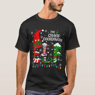 Christmas Family Matching Pajamas Chaos Coordinato T-Shirt