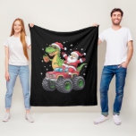 Christmas Family Matching Santa Truck Dinosaur  Fleece Blanket<br><div class="desc">Christmas Family Matching Santa Truck Dinosaur Boys</div>