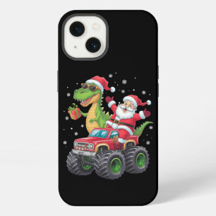 Christmas Family Matching Santa Truck Dinosaur iPhone 13 Case