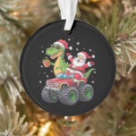 Christmas Family Matching Santa Truck Dinosaur  Ornament<br><div class="desc">Christmas Family Matching Santa Truck Dinosaur Boys</div>