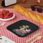 Christmas Family Matching Santa Truck Dinosaur  Paper Plate<br><div class="desc">Christmas Family Matching Santa Truck Dinosaur Boys</div>