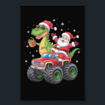 Christmas Family Matching Santa Truck Dinosaur Photo Print<br><div class="desc">Christmas Family Matching Santa Truck Dinosaur Boys</div>