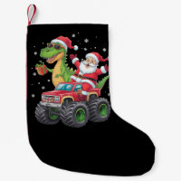 Christmas Family Matching Santa Truck Dinosaur 