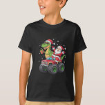 Christmas Family Matching Santa Truck Dinosaur  T-Shirt<br><div class="desc">Christmas Family Matching Santa Truck Dinosaur Boys</div>