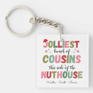 Christmas Family Name Cousin Reunion Matching Keychain
