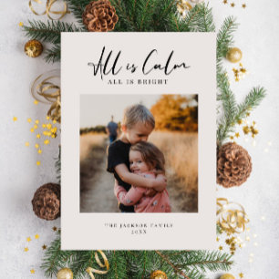 Christmas Family Photo Card, Modern, Minimalist
