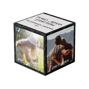 Christmas Family Photo Cube 4 Photo's, Countdown