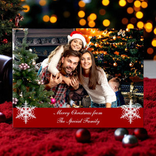 Christmas Family Photo Customized Personalized Holiday Postcard