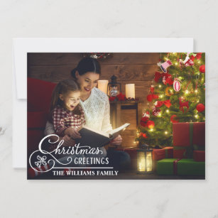 Christmas Family Photo Holiday Greetings Card