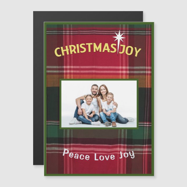 Christmas Family Photo Joy Holidays Madras (Front/Back)