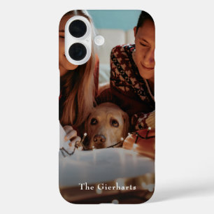 Christmas Family Photo Personalized Holiday iPhone 16 Case