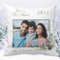 Christmas family photo white cone pine name