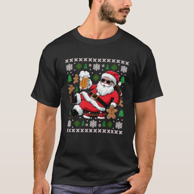 Christmas Family Xmas Ugly Christmas Outfit Merry  T-Shirt (Front)