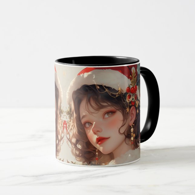 Christmas Fantasy : Holiday Romance Two-Tone Mug (Devant droit)