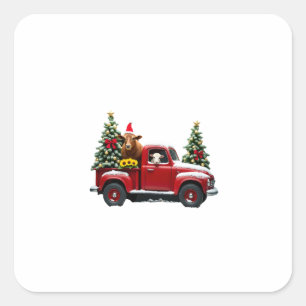 Christmas Farm (2) Square Sticker