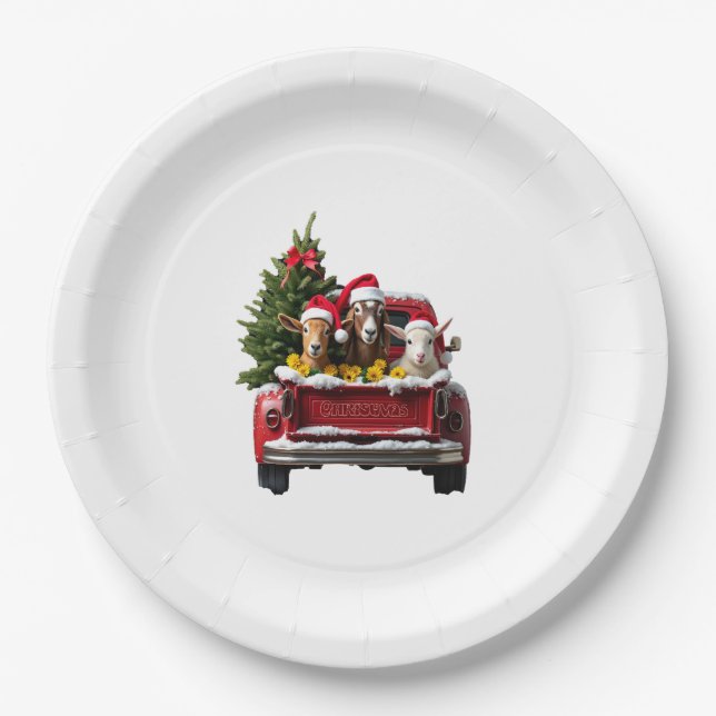Christmas Farm Paper Plate (Front)
