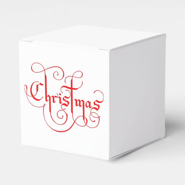 CHRISTMAS FAVOR BOX (Front Side)