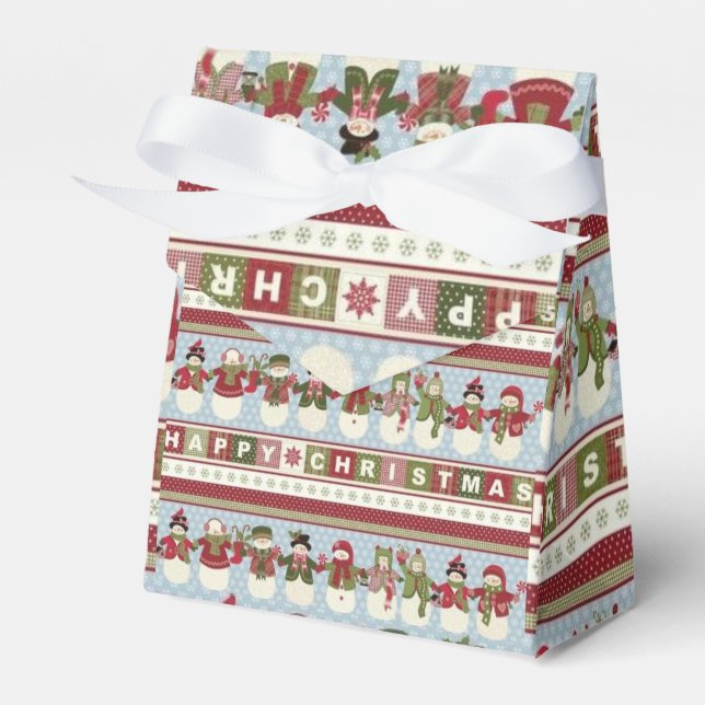 Christmas Favor Box (Front Side)