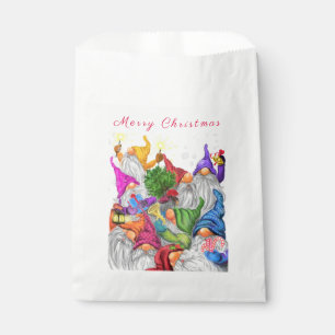 Christmas Favour Bag Gift Gnomes Party Cartoon