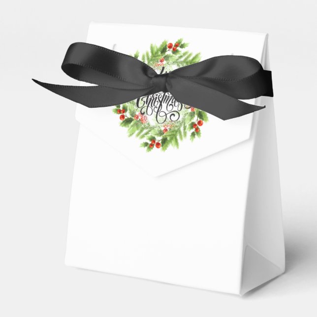Christmas Favour Box (Front Side)