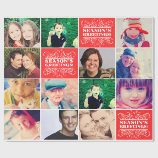 Christmas Favourite Photos Gift Wrapper Wrapping Paper