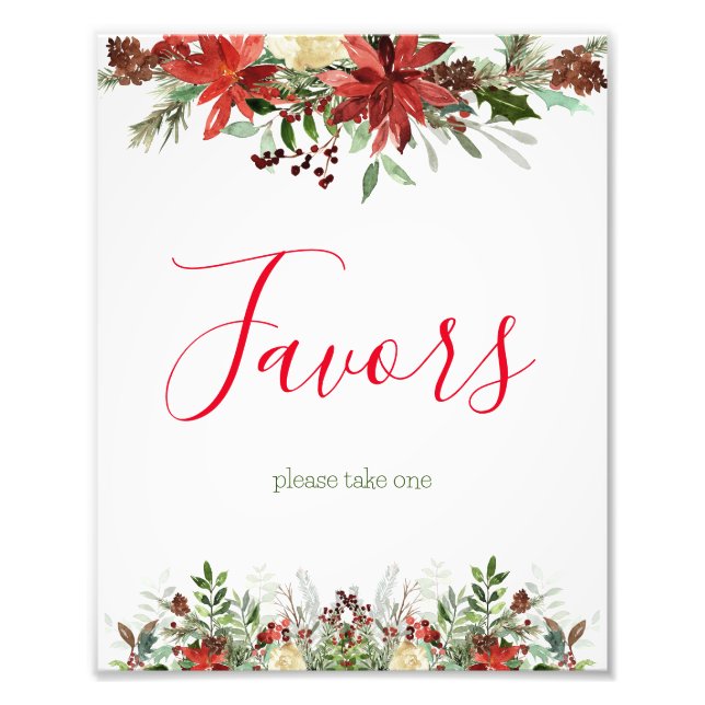 Christmas Favours Sign (Front)