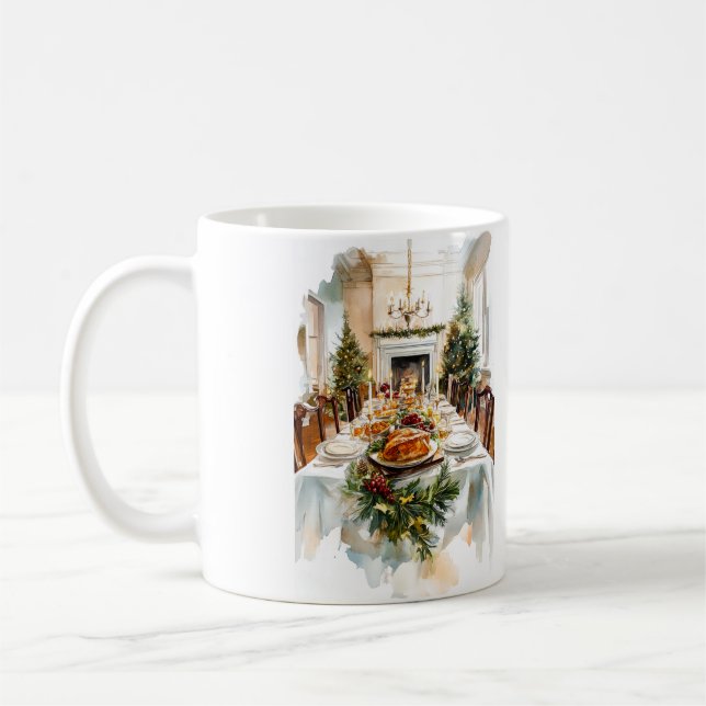 Christmas Feast Coffee Mug (Left)