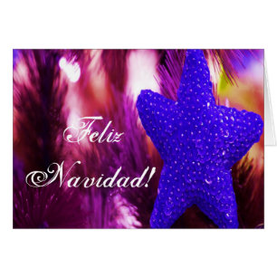Christmas Feliz Navidad Blue Star III