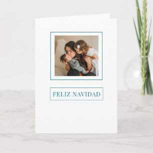 Christmas Feliz navidad Minimalist Holiday Photo Card