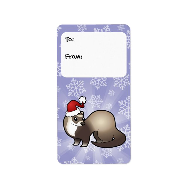 Christmas Ferret Gift Tags (Front)