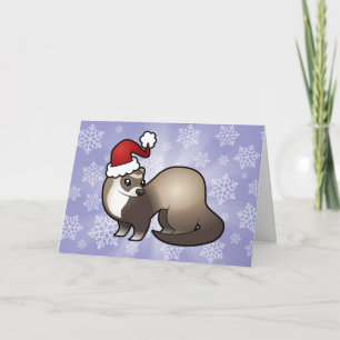 Christmas Ferret Holiday Card
