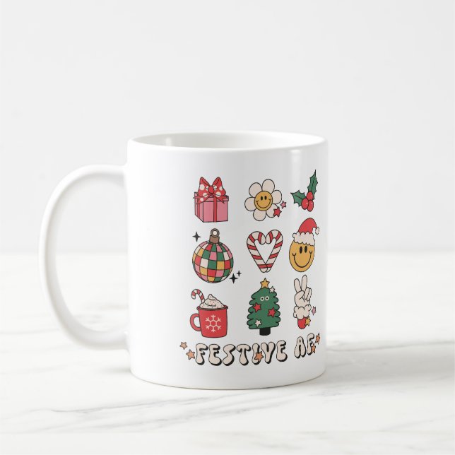 Christmas Festival Vibes Coffee Mug (Left)
