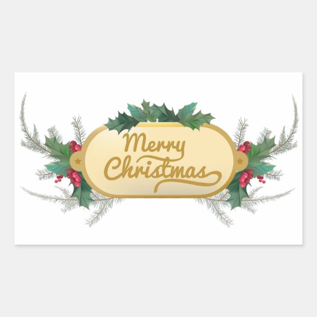 Christmas festive banner  sticker (Front)