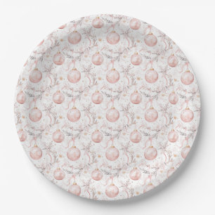 Christmas Festive Baubles Paper Plate