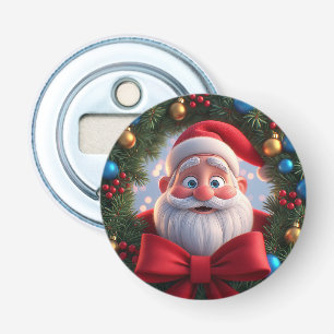 Christmas Festive Cartoon Santa Claus Bottle Opener