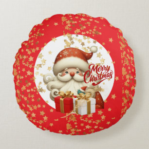 Christmas Festive Holiday Decoration Ornament🎅 Round Pillow