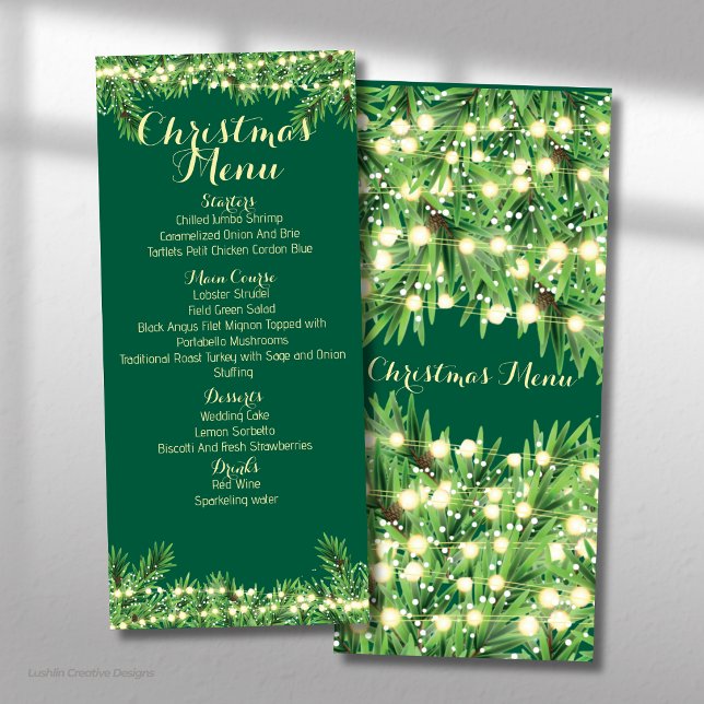 Christmas Festive Holiday Dinner or Event Menu (Creator Uploaded)