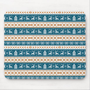 Christmas festive pattern mouse pad