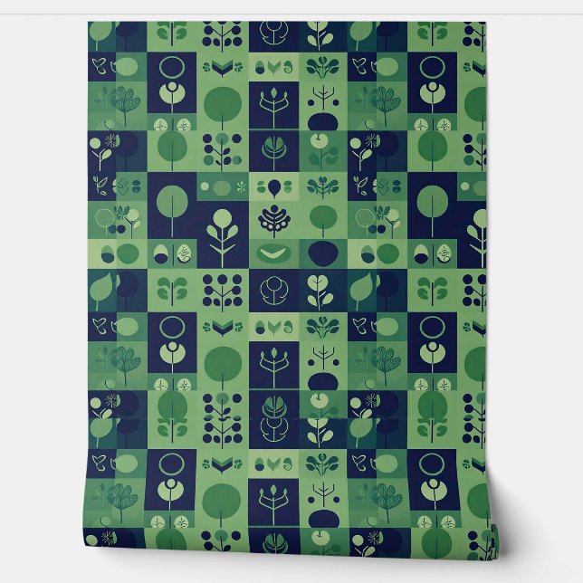 Christmas festive pattern wallpaper (Unrolling)