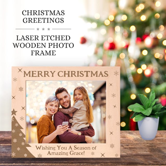 Christmas Festive Season Personalized Gifts Laser Etched Frames (Creator Uploaded)