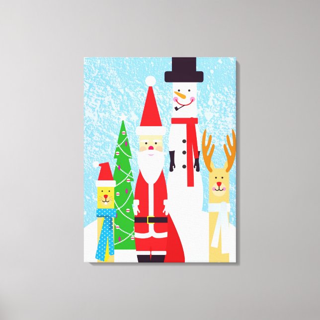 Christmas Figures Canvas Print (Front)