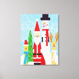 Christmas Figures Canvas Print