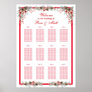 Christmas Find Your Seat Poster