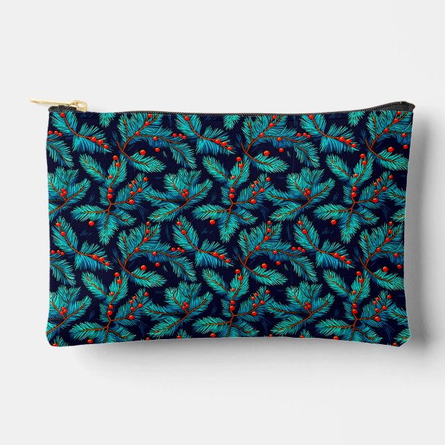 Christmas Fir Branch Pattern-82397 Accessory Pouch (Front)