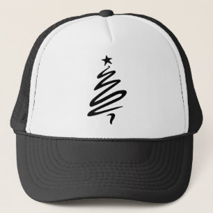 Christmas Fir Star Stylised Three Tree Trucker Hat