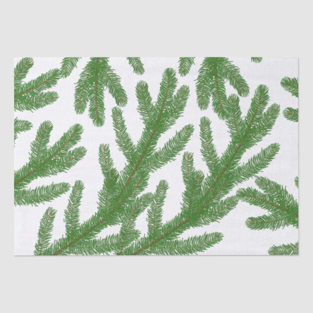 Christmas fir tree branches  tissue paper (Front)