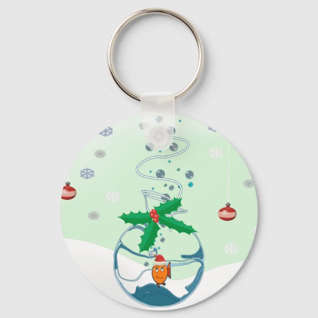 Christmas Fish Keychain (Front)
