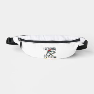 Christmas Fishing Stream Quote Design Fanny Pack